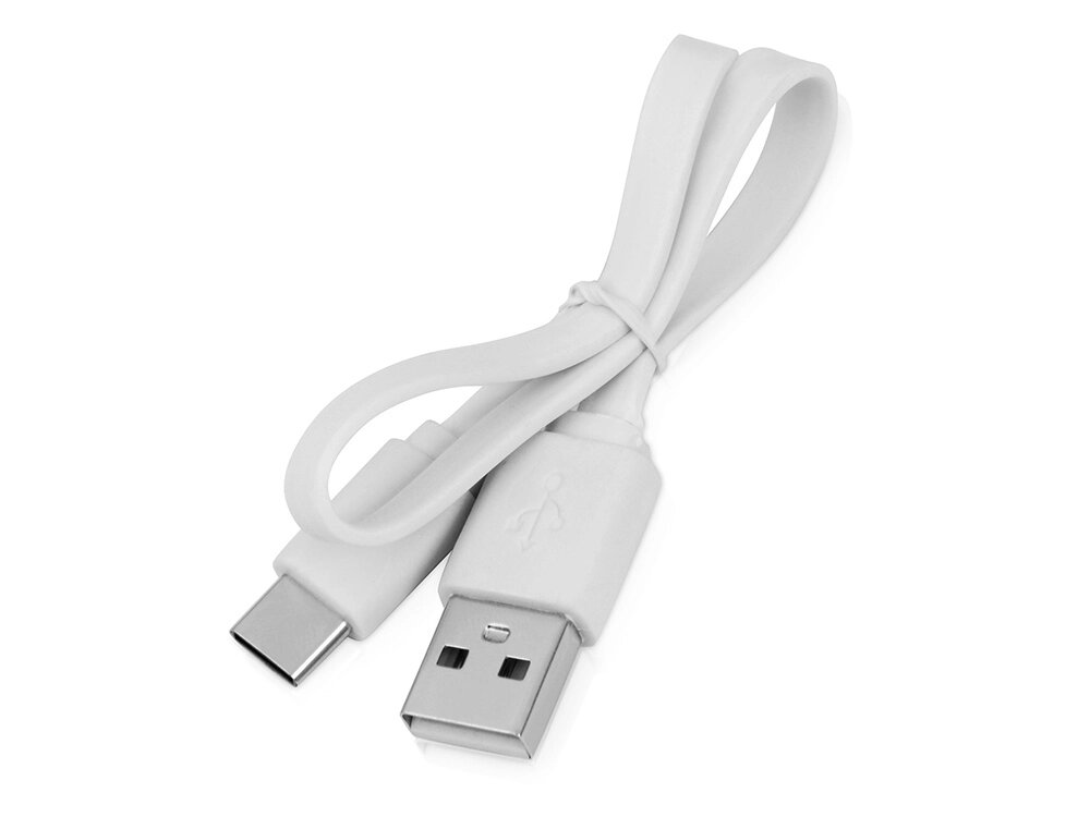 Кабель USB 2.0 A - USB Type-C, белый от компании ТОО VEER Company Group / Одежда и сувениры с логотипом - фото 1