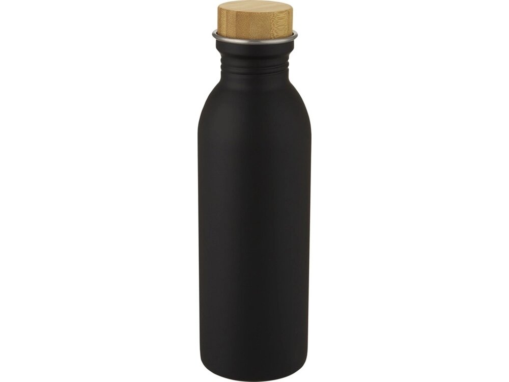 Kalix, спортивная бутылка из нержавеющей стали объемом 650 мл, черный от компании ТОО VEER Company Group / Одежда и сувениры с логотипом - фото 1