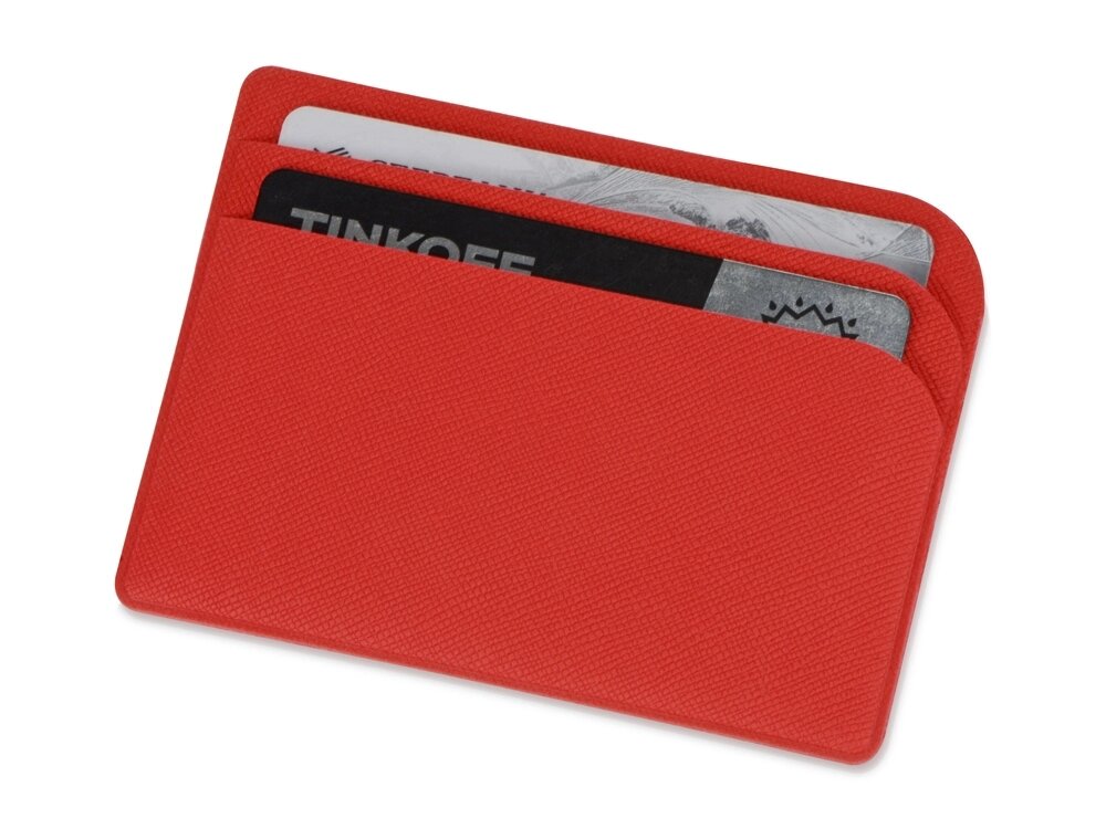 Картхолдер для 3-пластиковых карт Favor, красный от компании ТОО VEER Company Group / Одежда и сувениры с логотипом - фото 1