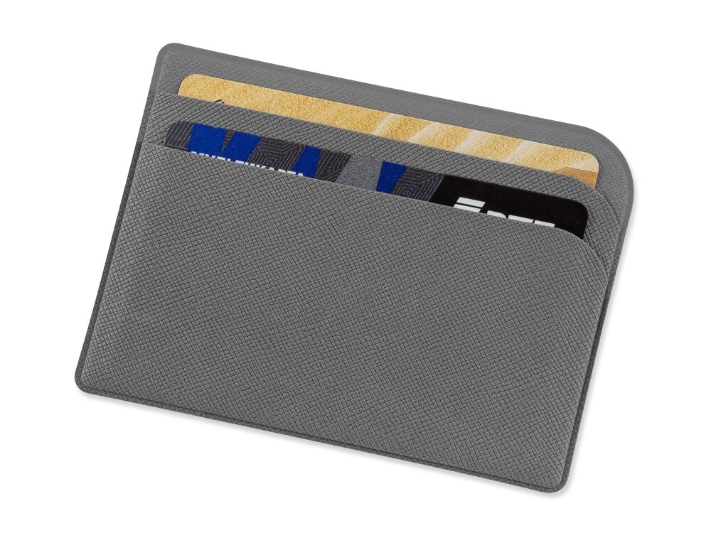 Картхолдер для 3-пластиковых карт Favor, светло-серый от компании ТОО VEER Company Group / Одежда и сувениры с логотипом - фото 1