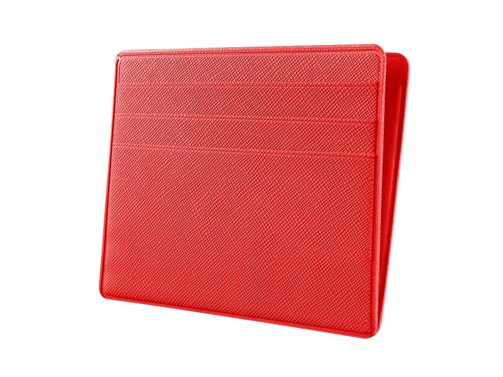 Картхолдер для денег и шести пластиковых карт Favor, красный от компании ТОО VEER Company Group / Одежда и сувениры с логотипом - фото 1
