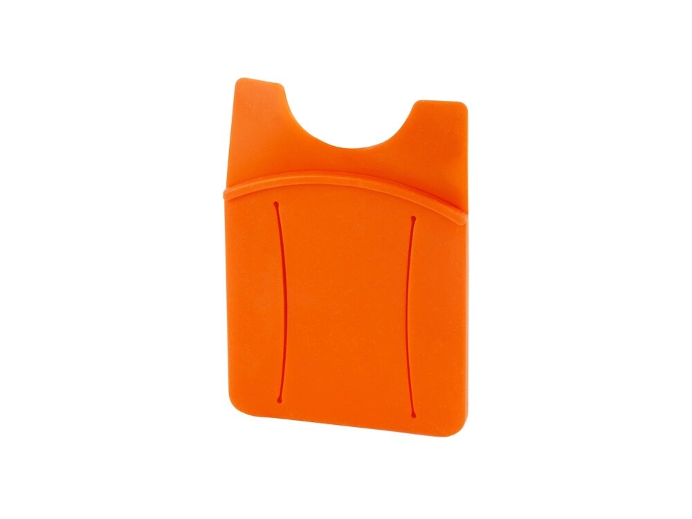 Картхолдер для телефона с держателем Trighold, оранжевый от компании ТОО VEER Company Group / Одежда и сувениры с логотипом - фото 1