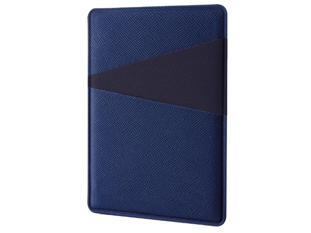 Картхолдер на 3 карты типа бейджа Favor, ярко-синий/темно-синий от компании ТОО VEER Company Group / Одежда и сувениры с логотипом - фото 1