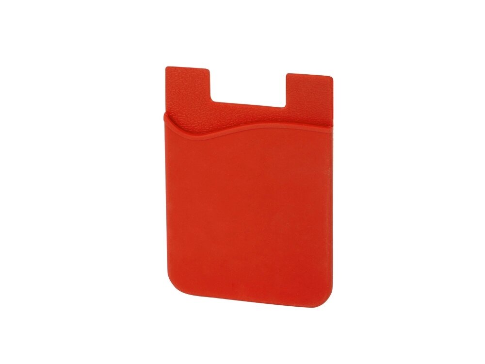 Картхолдер с креплением на телефон Gummy, красный от компании ТОО VEER Company Group / Одежда и сувениры с логотипом - фото 1