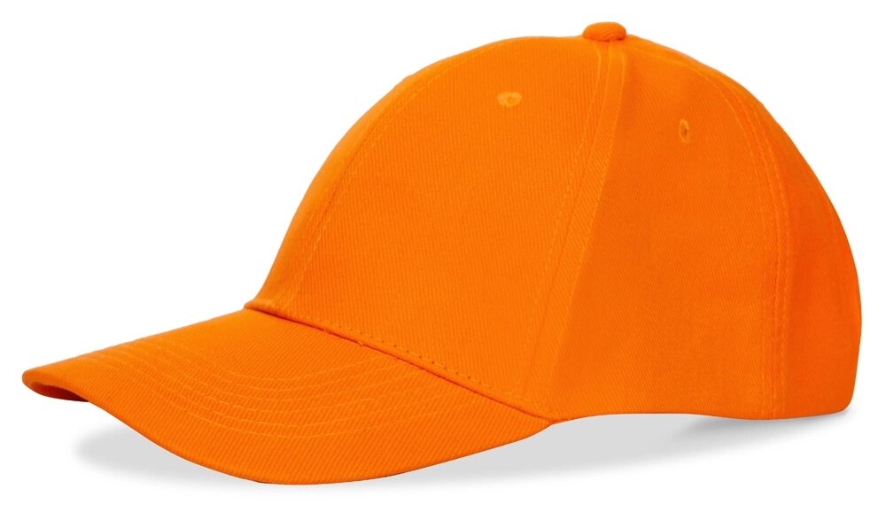 Кепка хлопковая, оранжевый от компании ТОО VEER Company Group / Одежда и сувениры с логотипом - фото 1