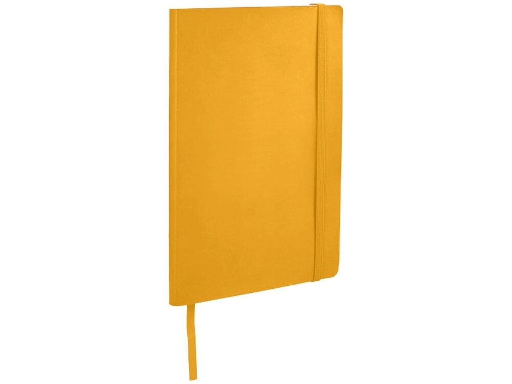 Классический блокнот А5 с мягкой обложкой, желтый от компании ТОО VEER Company Group / Одежда и сувениры с логотипом - фото 1
