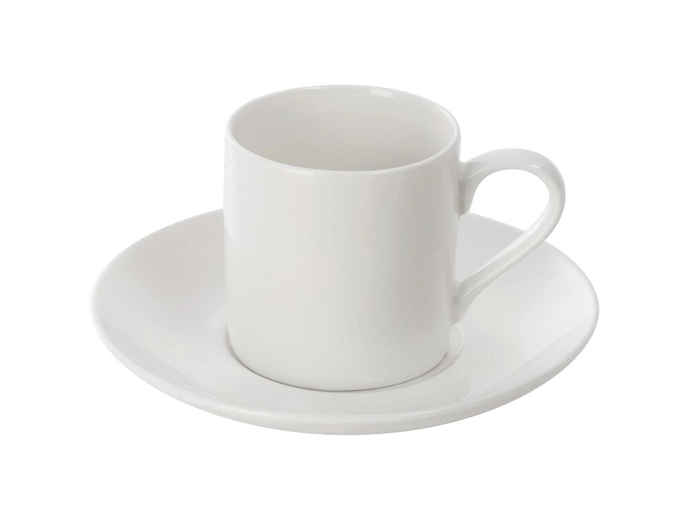 Кофейная пара прямой формы Espresso, 100мл, белый от компании ТОО VEER Company Group / Одежда и сувениры с логотипом - фото 1