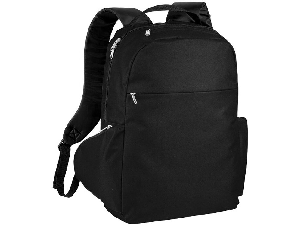 Компактный рюкзак для ноутбука 15,6, черный от компании ТОО VEER Company Group / Одежда и сувениры с логотипом - фото 1