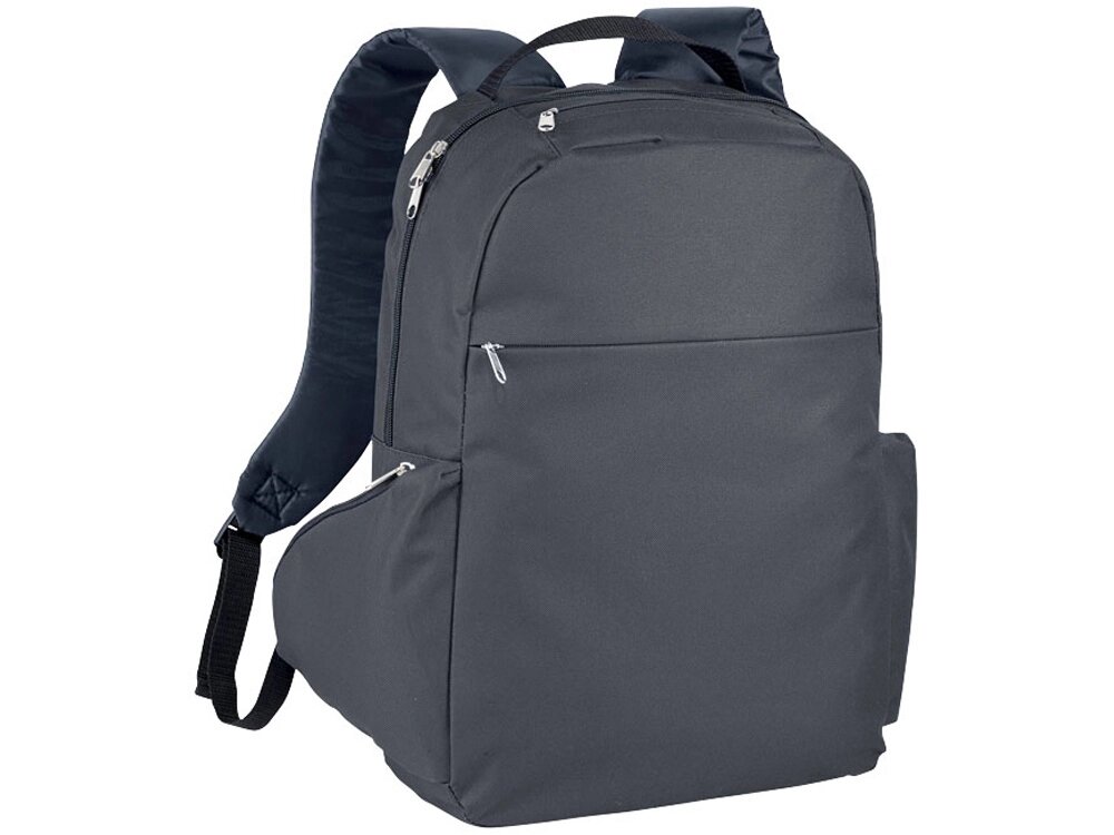 Компактный рюкзак для ноутбука 15,6, темно-серый от компании ТОО VEER Company Group / Одежда и сувениры с логотипом - фото 1