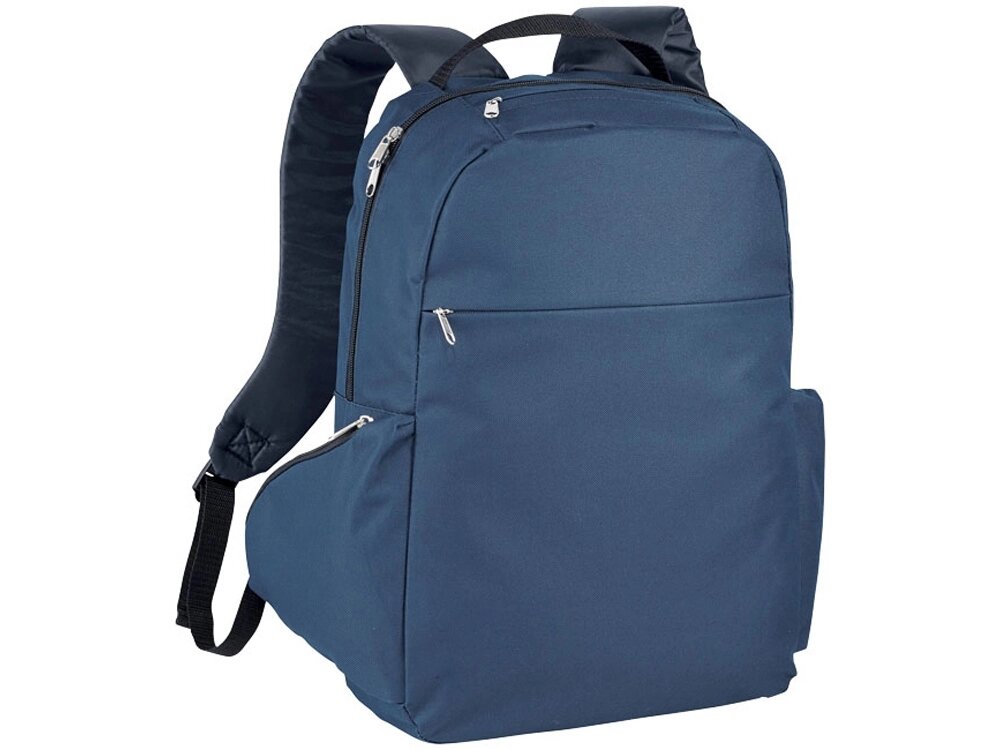 Компактный рюкзак для ноутбука 15,6, темно-синий от компании ТОО VEER Company Group / Одежда и сувениры с логотипом - фото 1