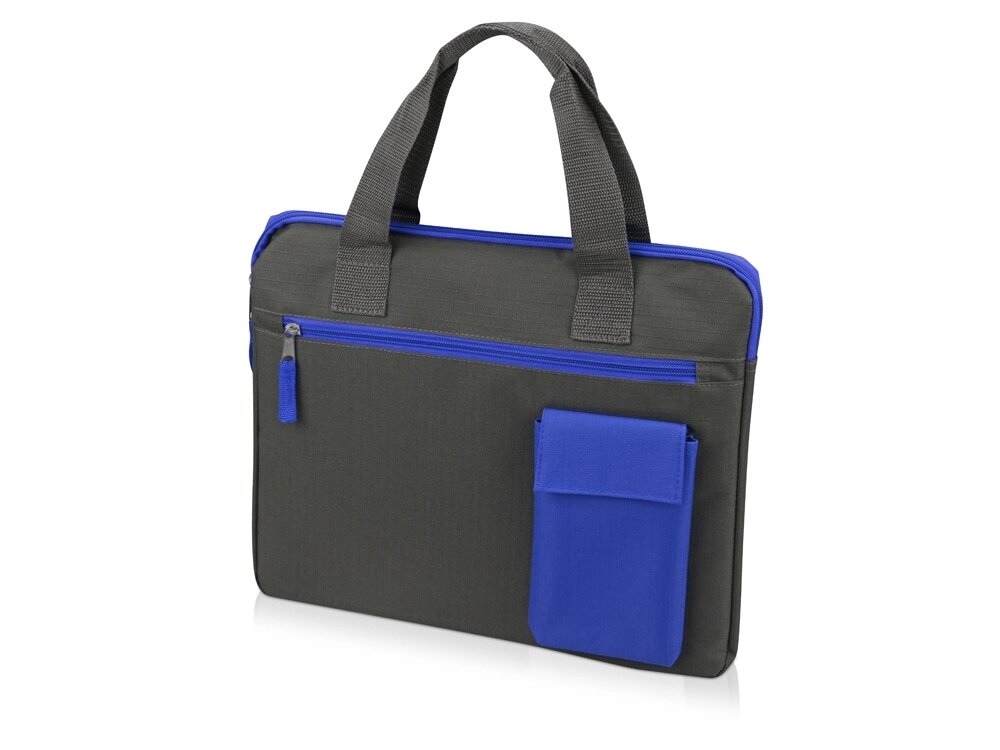 Конференц сумка Session, серый/синий от компании ТОО VEER Company Group / Одежда и сувениры с логотипом - фото 1