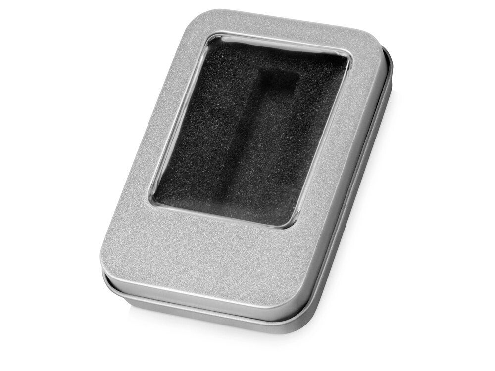 Коробка для флеш-карт с мини чипом Этан, серебристый от компании ТОО VEER Company Group / Одежда и сувениры с логотипом - фото 1