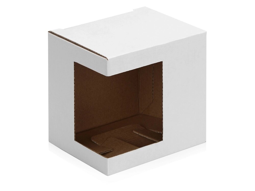 Коробка для кружки Cup, 11,2х9,4х10,7 см., белый от компании ТОО VEER Company Group / Одежда и сувениры с логотипом - фото 1