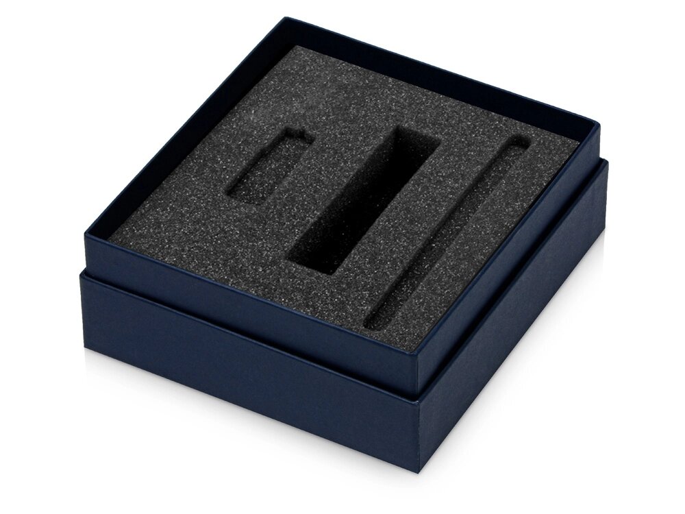 Коробка подарочная Smooth M для зарядного устройства, ручки и флешки от компании ТОО VEER Company Group / Одежда и сувениры с логотипом - фото 1