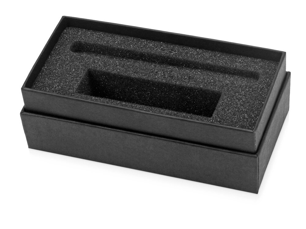 Коробка подарочная Smooth S для зарядного устройства и ручки от компании ТОО VEER Company Group / Одежда и сувениры с логотипом - фото 1