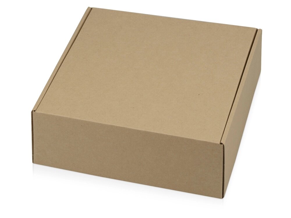 Коробка подарочная Zand L, крафт от компании ТОО VEER Company Group / Одежда и сувениры с логотипом - фото 1