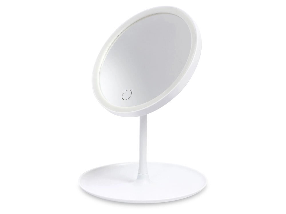 Косметическое зеркало с LED-подсветкой Beautific, белый от компании ТОО VEER Company Group / Одежда и сувениры с логотипом - фото 1