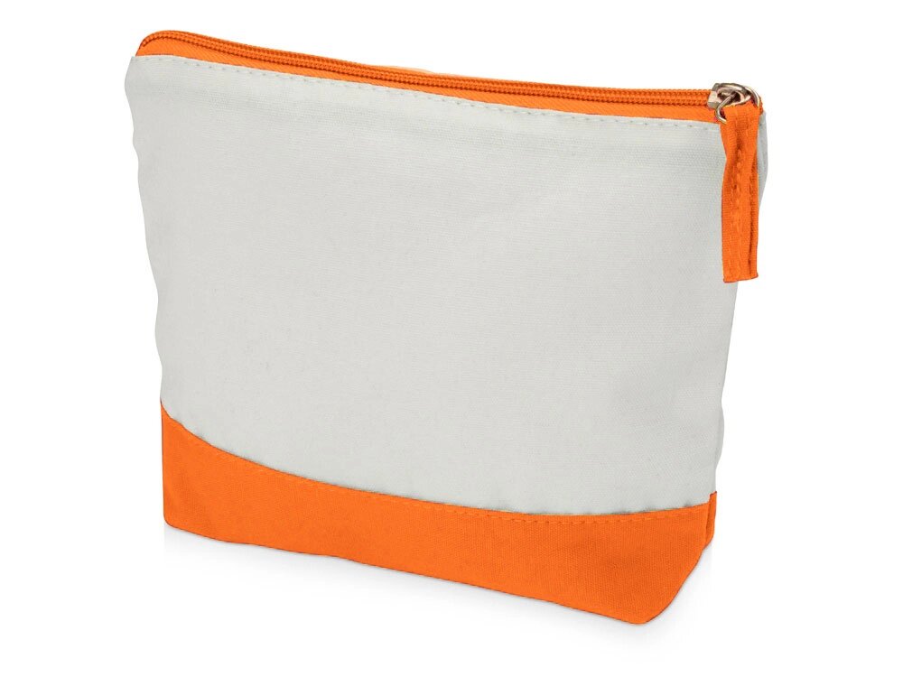Косметичка хлопковая Cotton, оранжевый от компании ТОО VEER Company Group / Одежда и сувениры с логотипом - фото 1