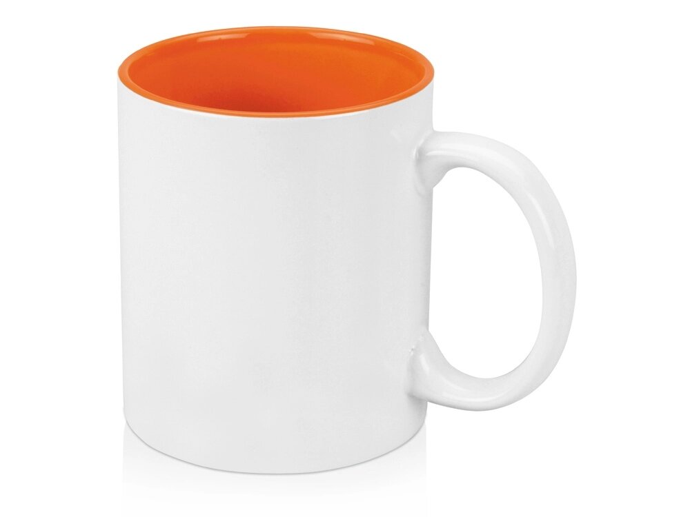 Кружка Gain 320мл, белый/оранжевый от компании ТОО VEER Company Group / Одежда и сувениры с логотипом - фото 1