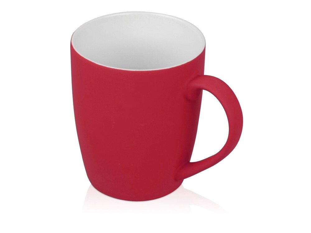 Кружка с покрытием soft-touch C1, красный от компании ТОО VEER Company Group / Одежда и сувениры с логотипом - фото 1
