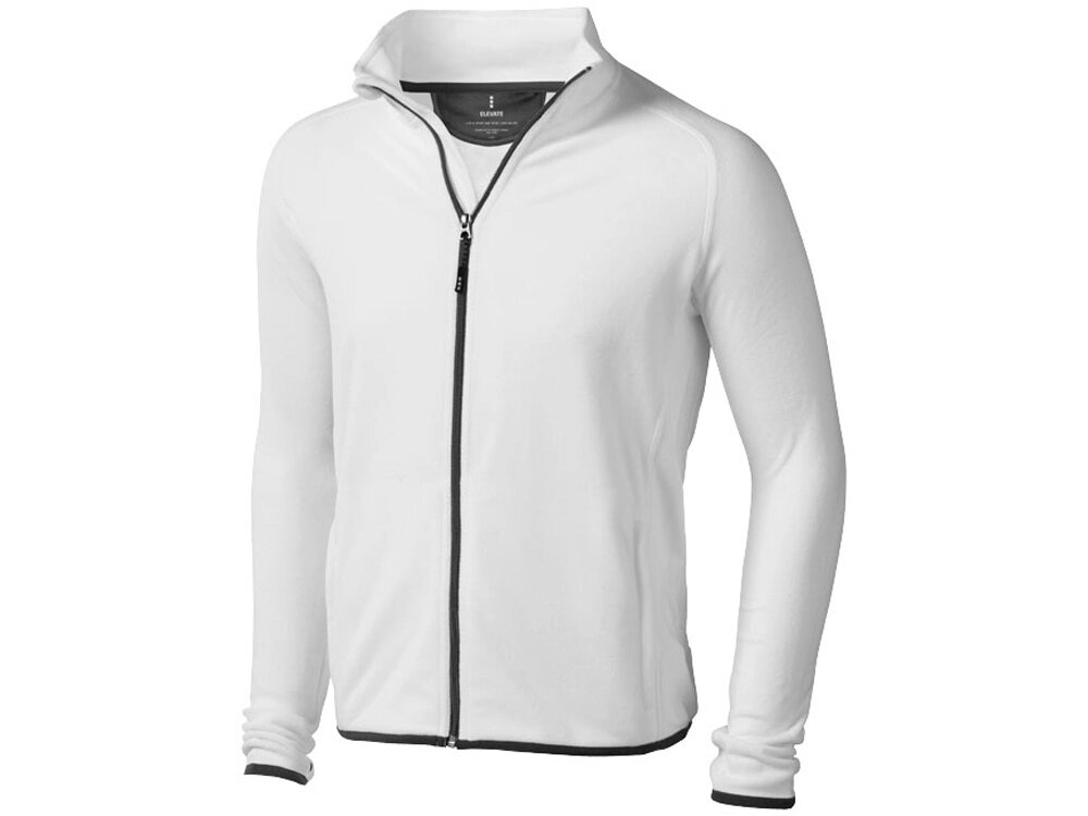 Куртка флисовая Brossard мужская, белый от компании ТОО VEER Company Group / Одежда и сувениры с логотипом - фото 1