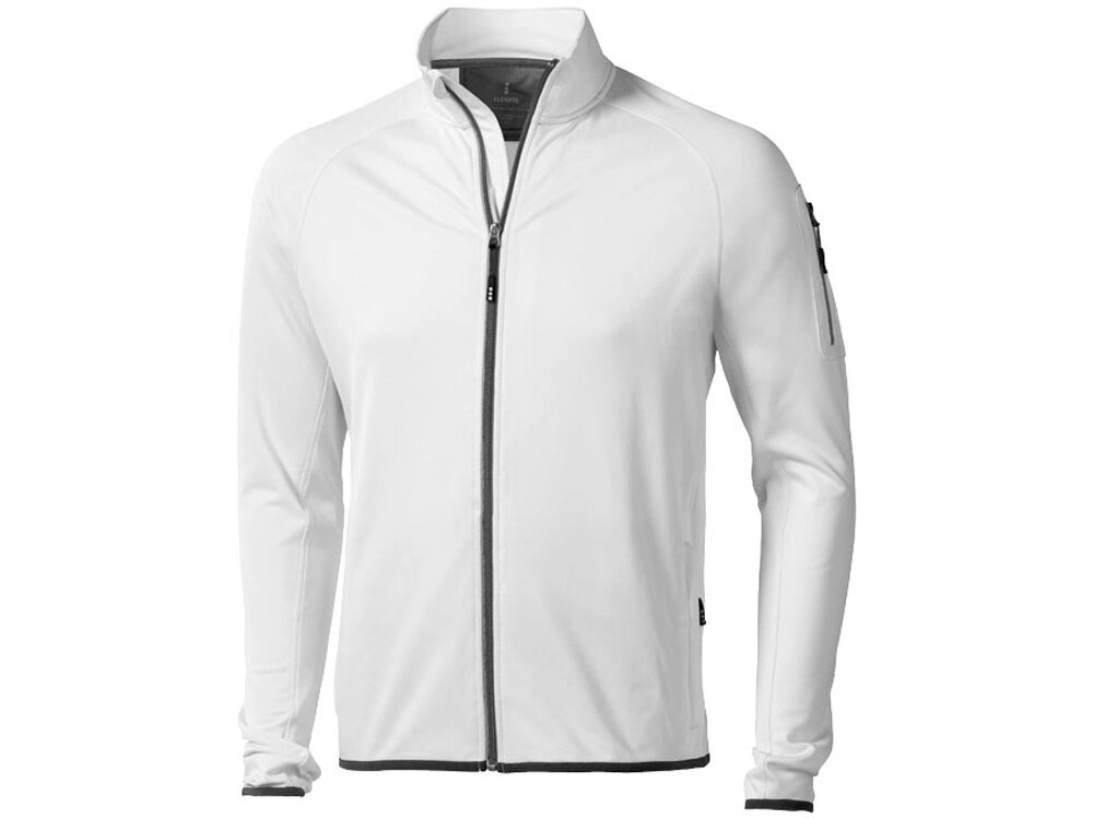 Куртка флисовая Mani мужская, белый от компании ТОО VEER Company Group / Одежда и сувениры с логотипом - фото 1