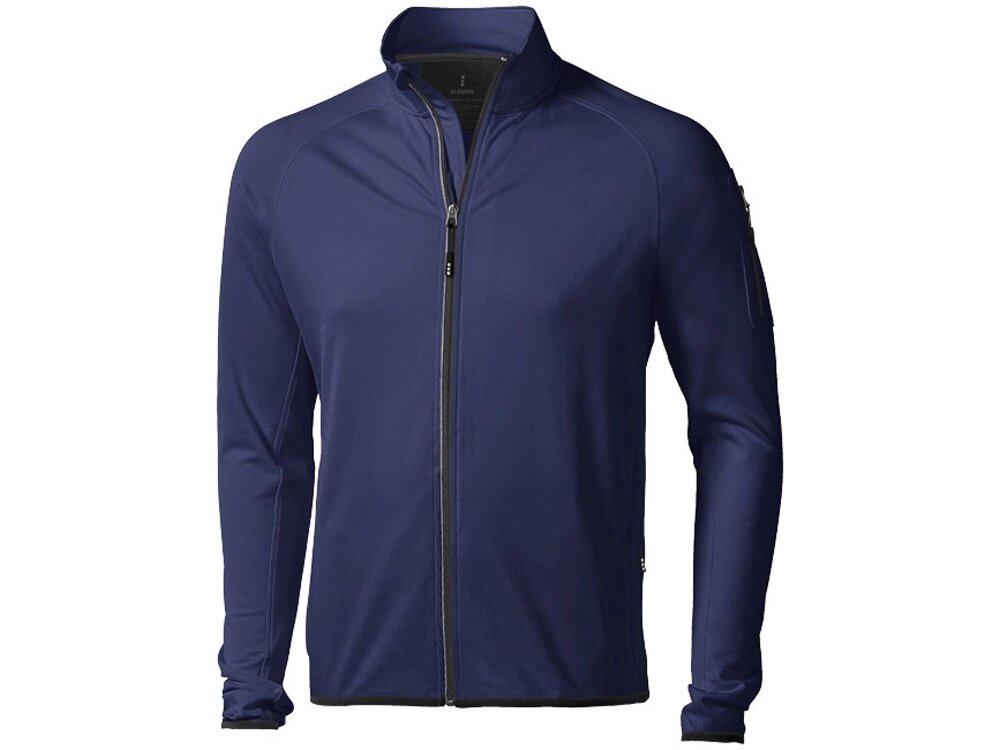 Куртка флисовая Mani мужская, темно-синий от компании ТОО VEER Company Group / Одежда и сувениры с логотипом - фото 1