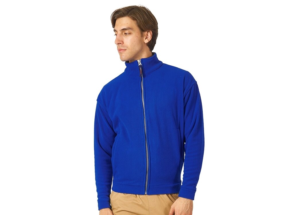 Куртка флисовая Nashville мужская, классический синий/черный от компании ТОО VEER Company Group / Одежда и сувениры с логотипом - фото 1