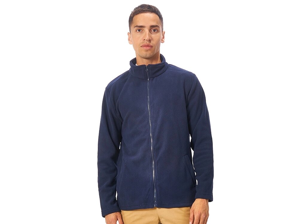 Куртка флисовая Seattle мужская, темно-синий от компании ТОО VEER Company Group / Одежда и сувениры с логотипом - фото 1