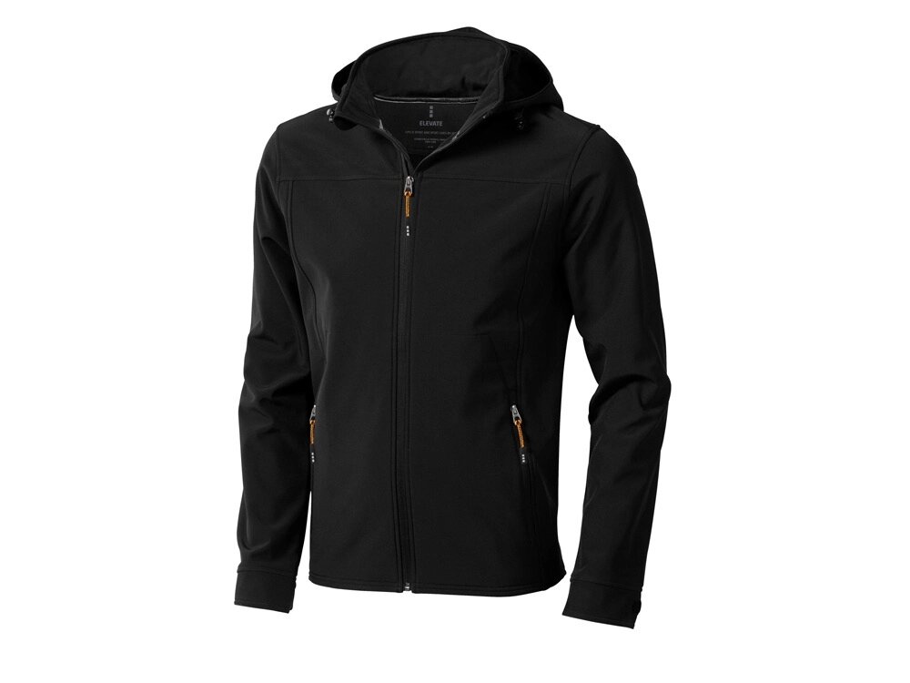 Куртка софтшел Langley мужская, черный от компании ТОО VEER Company Group / Одежда и сувениры с логотипом - фото 1