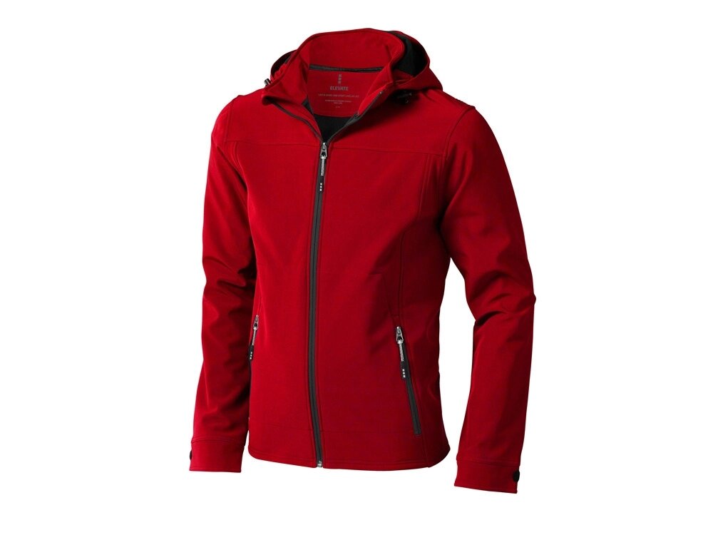 Куртка софтшел Langley мужская, красный от компании ТОО VEER Company Group / Одежда и сувениры с логотипом - фото 1