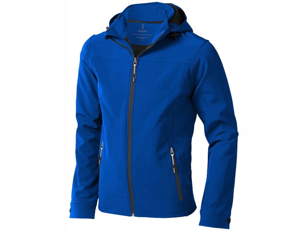 Куртка софтшел Langley мужская, синий от компании ТОО VEER Company Group / Одежда и сувениры с логотипом - фото 1