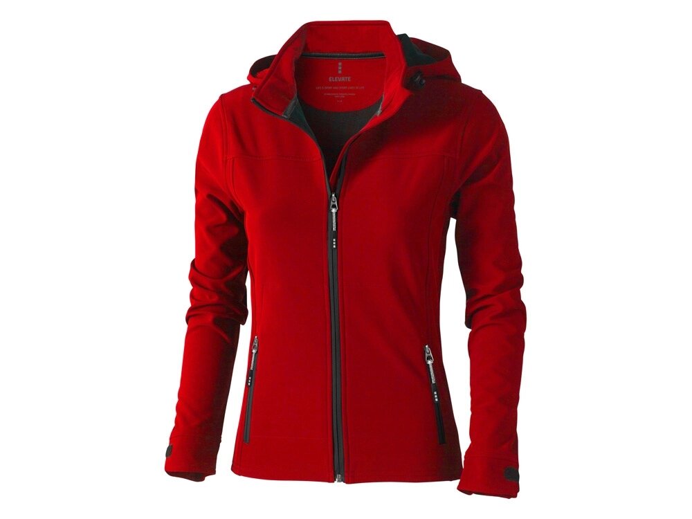 Куртка софтшел Langley женская, красный от компании ТОО VEER Company Group / Одежда и сувениры с логотипом - фото 1