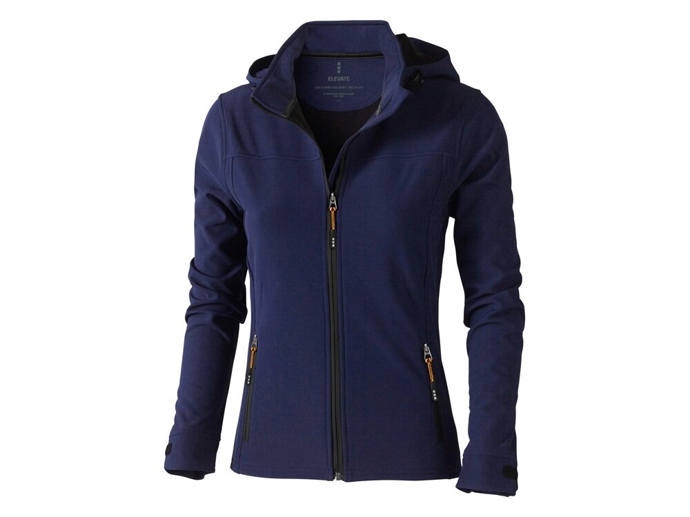Куртка софтшел Langley женская, темно-синий от компании ТОО VEER Company Group / Одежда и сувениры с логотипом - фото 1