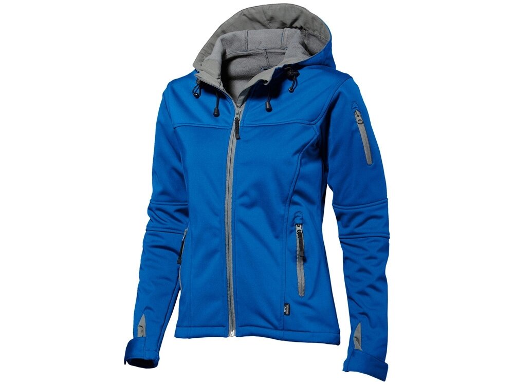 Куртка софтшел Match женская, небесно-синий от компании ТОО VEER Company Group / Одежда и сувениры с логотипом - фото 1