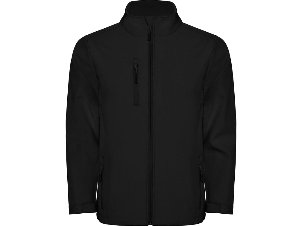 Куртка софтшелл Nebraska детская, черный от компании ТОО VEER Company Group / Одежда и сувениры с логотипом - фото 1