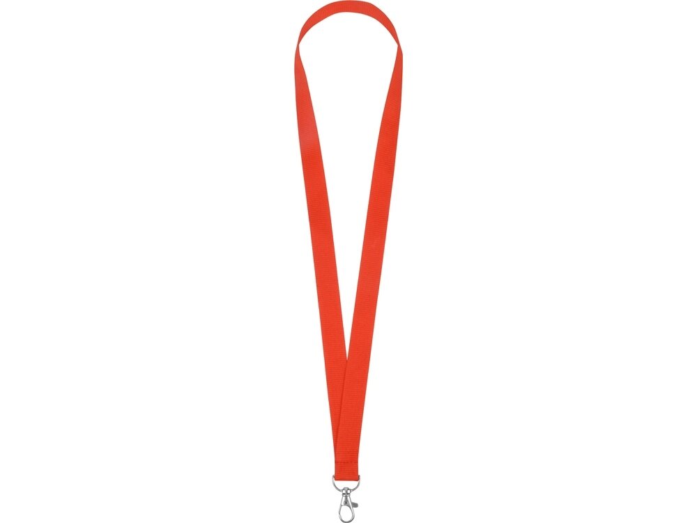 Ланъярд из RPET с карабином, красный от компании ТОО VEER Company Group / Одежда и сувениры с логотипом - фото 1