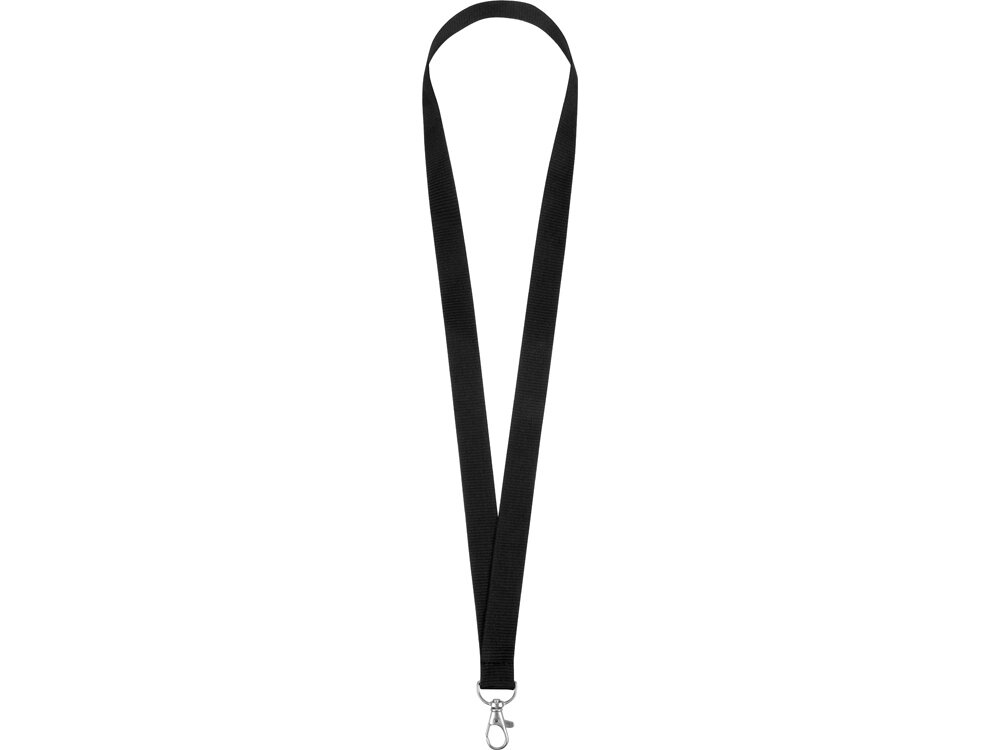 Ланьярд с карабином, черный от компании ТОО VEER Company Group / Одежда и сувениры с логотипом - фото 1