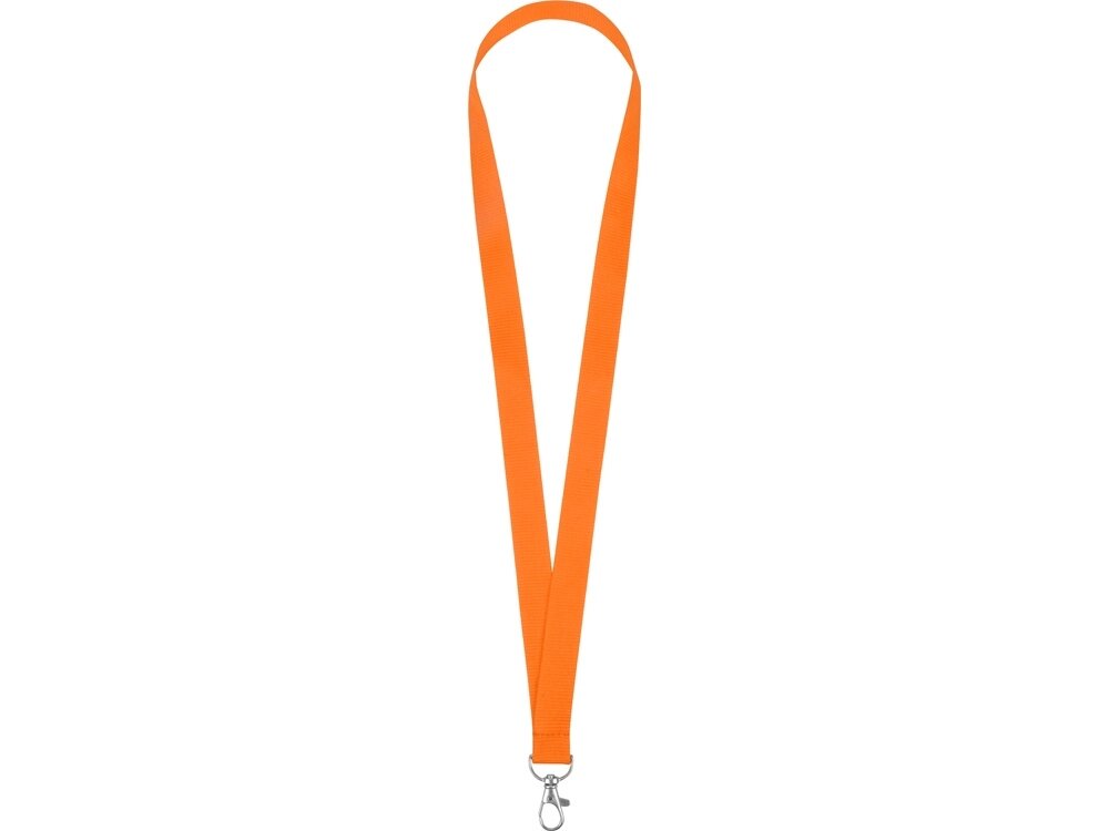 Ланьярд с карабином, оранжевый от компании ТОО VEER Company Group / Одежда и сувениры с логотипом - фото 1