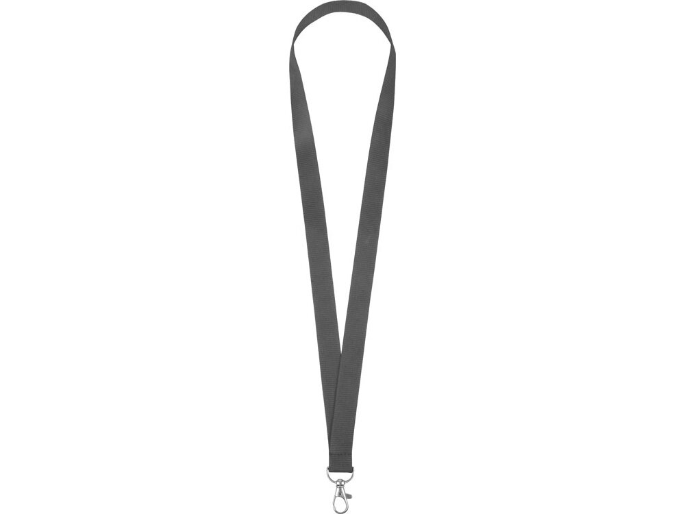 Ланьярд с карабином, серый от компании ТОО VEER Company Group / Одежда и сувениры с логотипом - фото 1