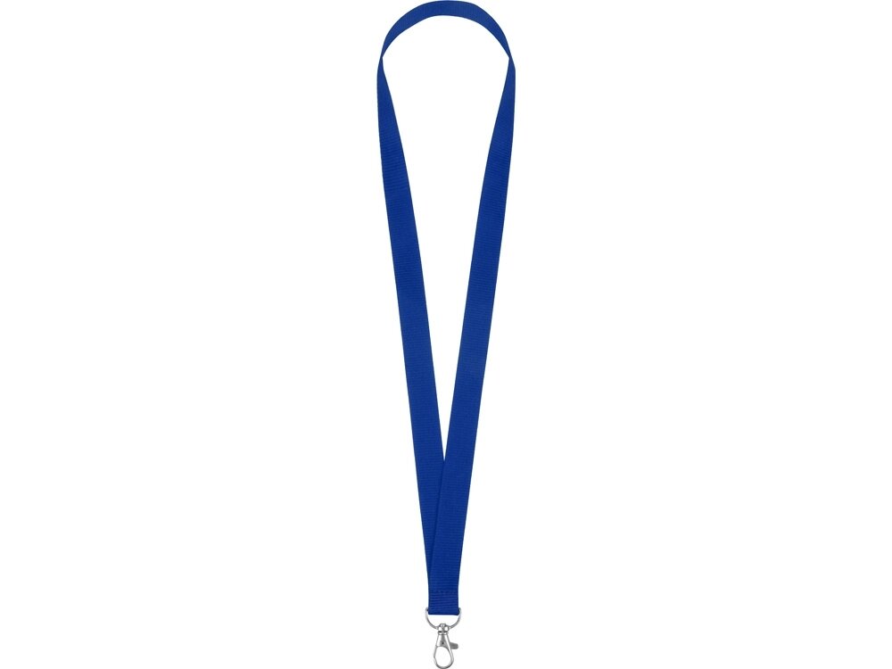 Ланьярд с карабином, синий от компании ТОО VEER Company Group / Одежда и сувениры с логотипом - фото 1