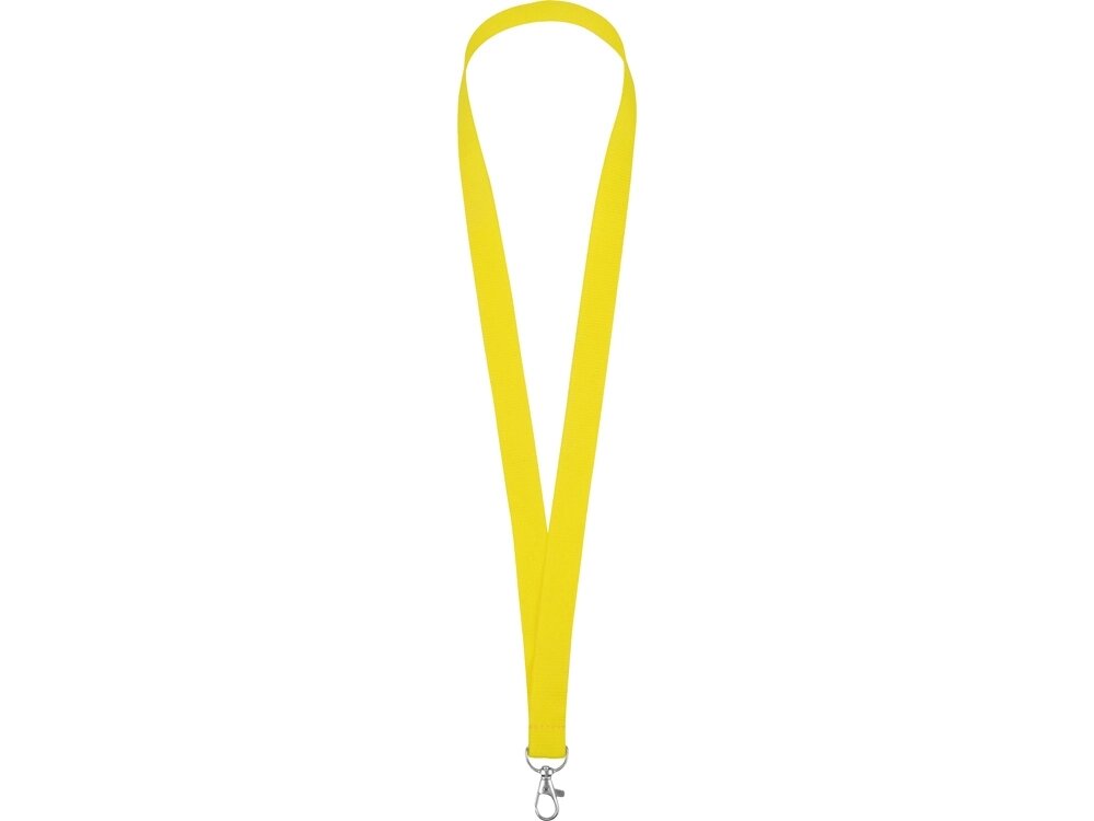 Ланьярд с карабином, желтый от компании ТОО VEER Company Group / Одежда и сувениры с логотипом - фото 1