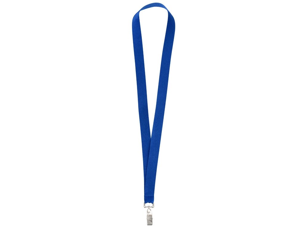 Ланьярд с клипом, синий от компании ТОО VEER Company Group / Одежда и сувениры с логотипом - фото 1