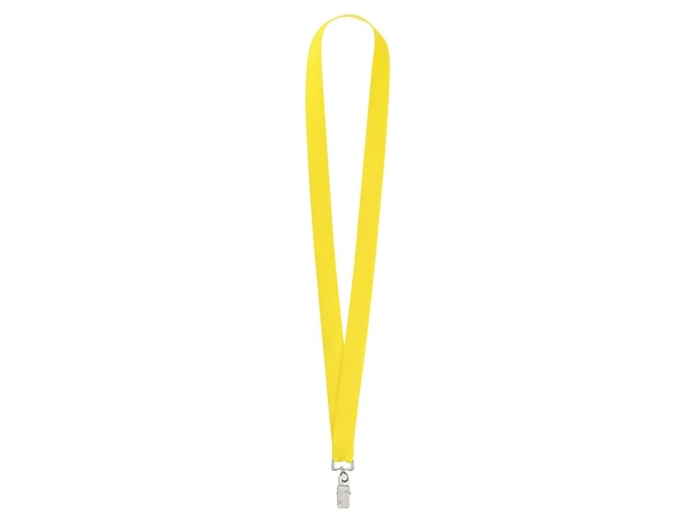Ланьярд с клипом, желтый от компании ТОО VEER Company Group / Одежда и сувениры с логотипом - фото 1