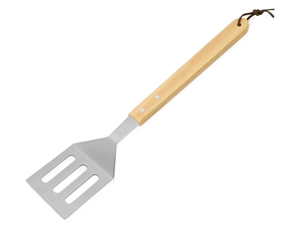 Лопатка для барбекю с деревянной ручкой BBQ от компании ТОО VEER Company Group / Одежда и сувениры с логотипом - фото 1