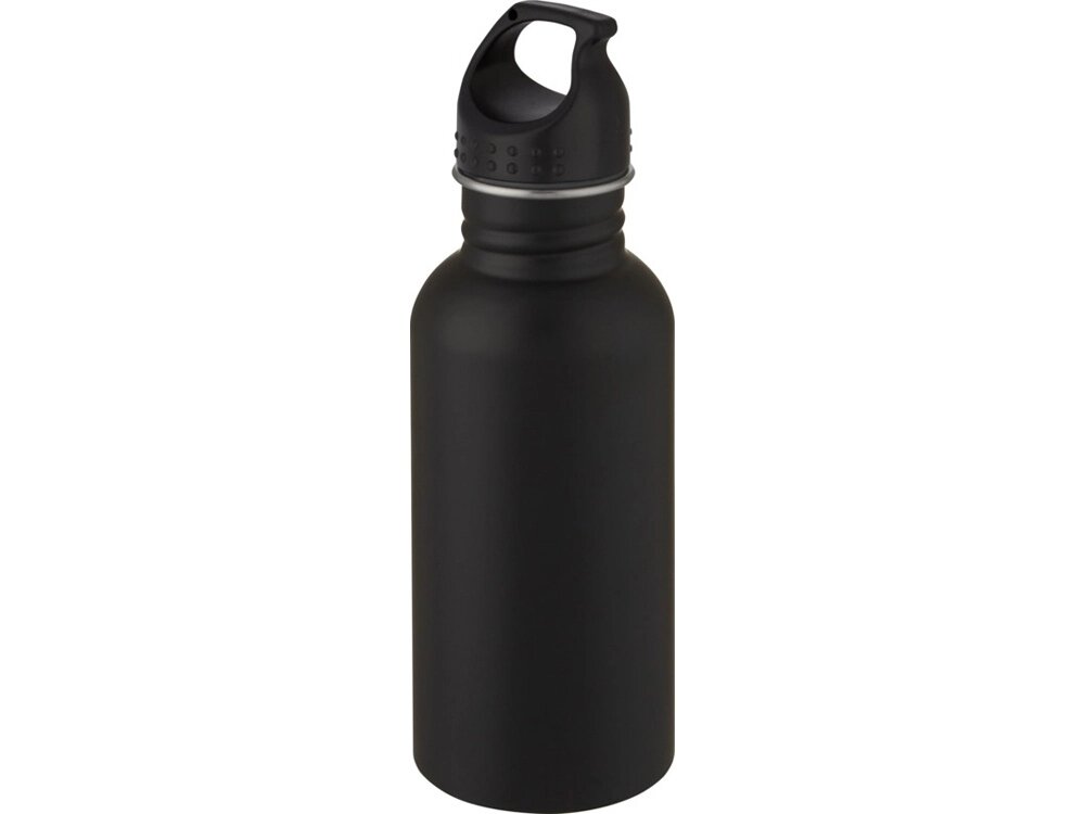 Luca, спортивная бутылка из нержавеющей стали объемом 500 мл, черный от компании ТОО VEER Company Group / Одежда и сувениры с логотипом - фото 1