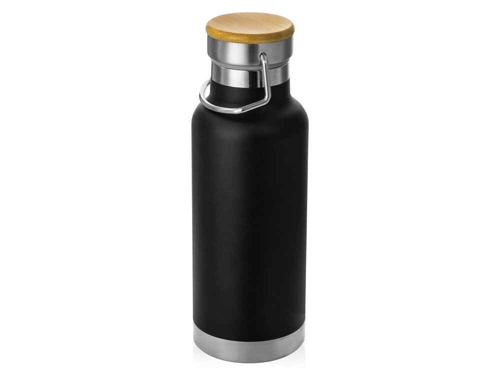 Медная спортивная бутылка с вакуумной изоляцией Thor объемом 480 мл, черный от компании ТОО VEER Company Group / Одежда и сувениры с логотипом - фото 1