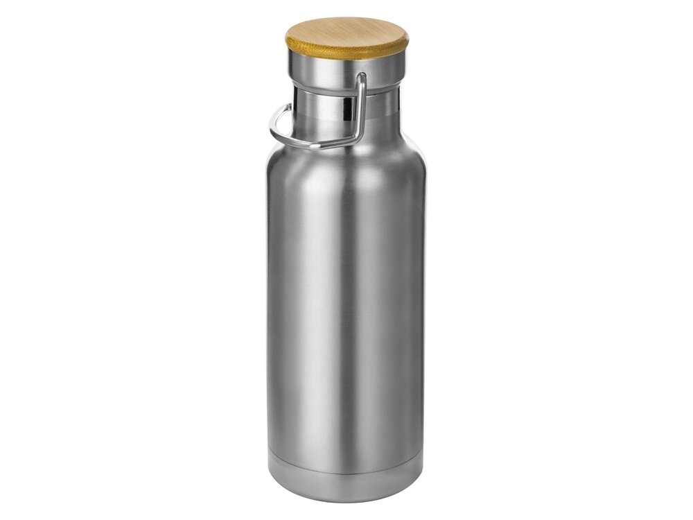 Медная спортивная бутылка с вакуумной изоляцией Thor объемом 480 мл, серебристый от компании ТОО VEER Company Group / Одежда и сувениры с логотипом - фото 1