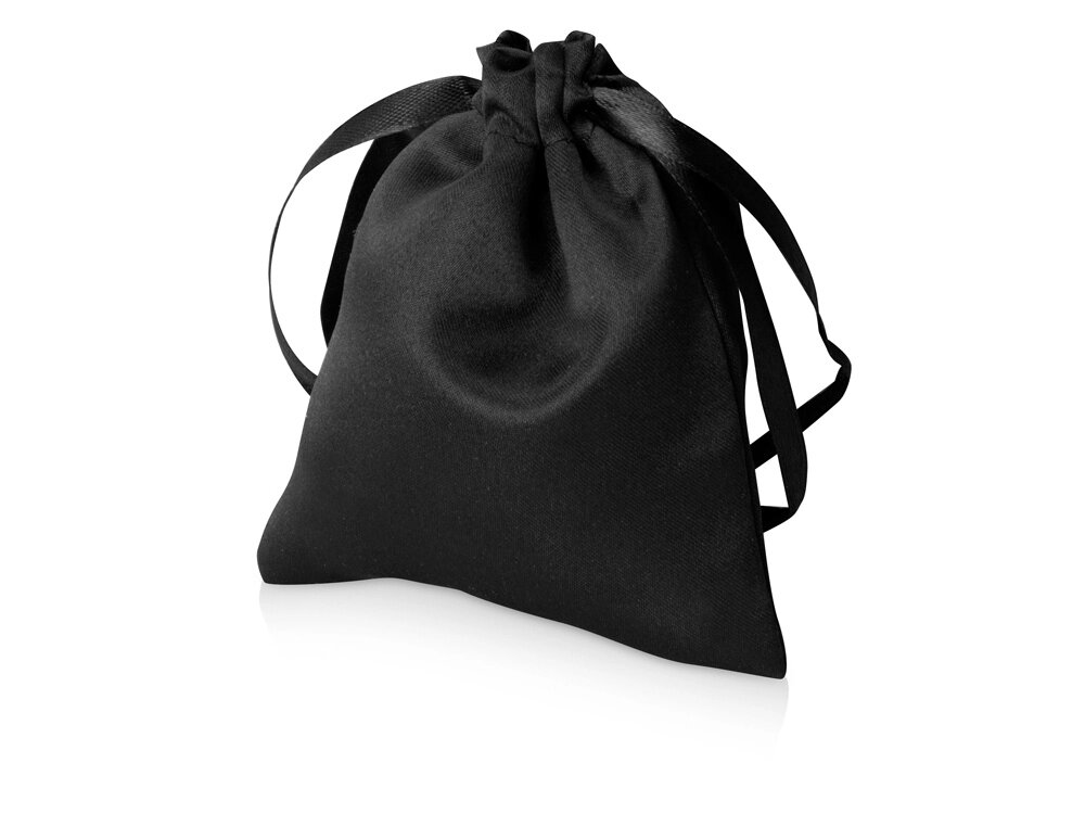 Мешочек подарочный сатиновый S, черный от компании ТОО VEER Company Group / Одежда и сувениры с логотипом - фото 1
