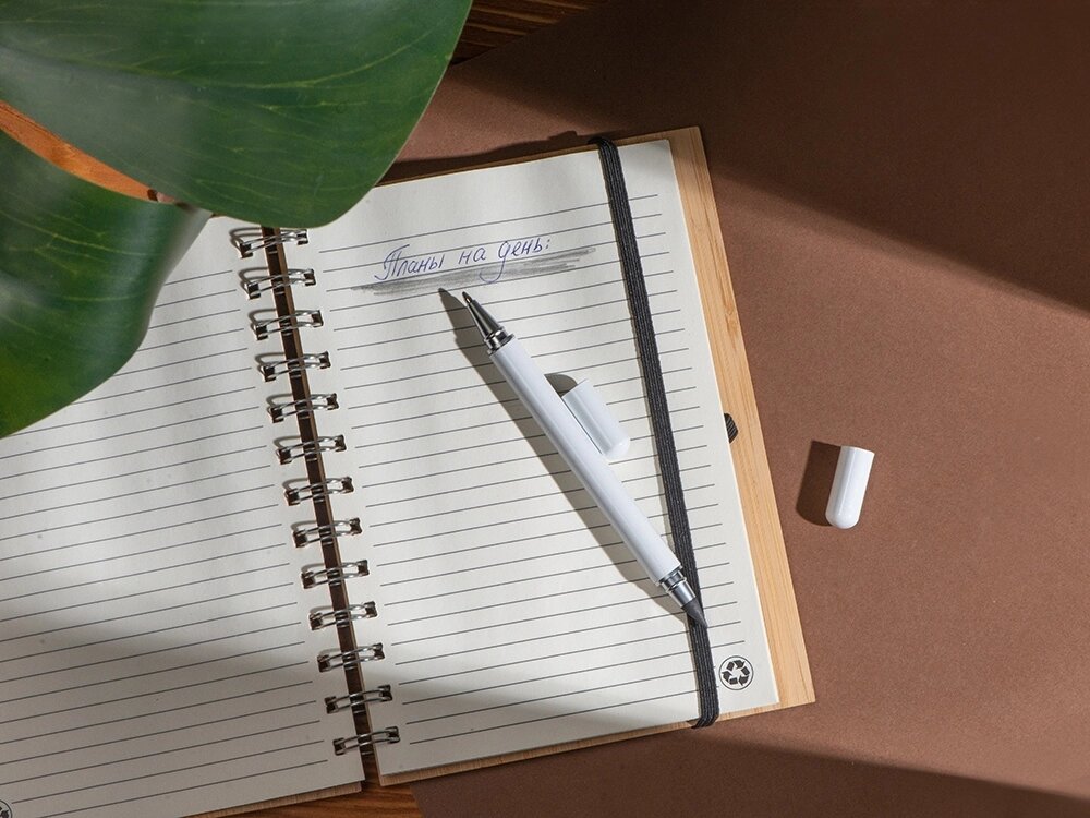 Металлическая ручка и вечный карандаш Van Gogh, белый от компании ТОО VEER Company Group / Одежда и сувениры с логотипом - фото 1